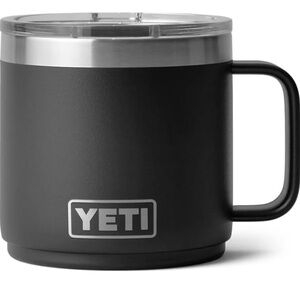 YETI Black Stainless Steel Insulated 14oz Rambler Tumblr